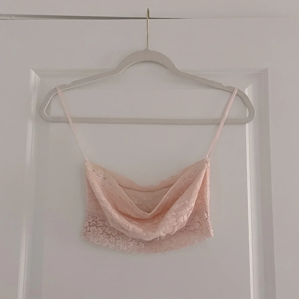 Free People Lace Longline Bandeau Bralette